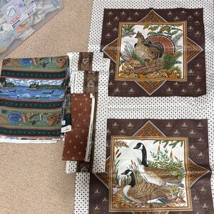 Wildlife Themed Fabric Squares